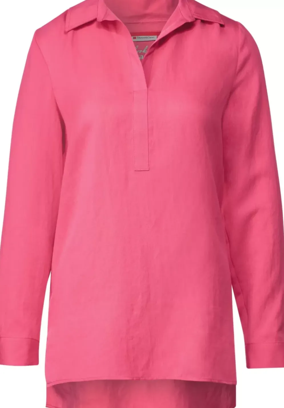 Longbluse Mit Hemdkragen