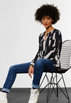 Longbluse Mit Kellerfalte