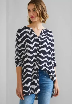 Longbluse Mit Knopfleiste