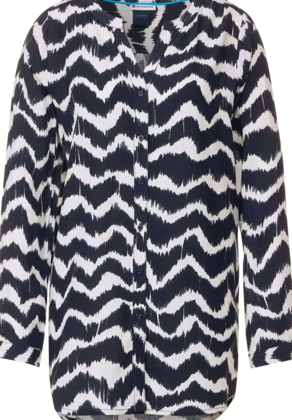 Longbluse Mit Knopfleiste