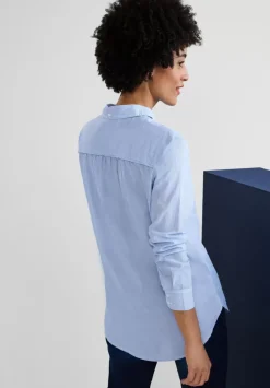 Longbluse Mit Knopfleiste