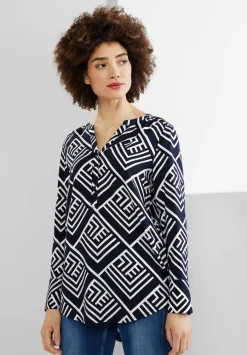 Longbluse Mit Print