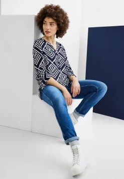 Longbluse Mit Print