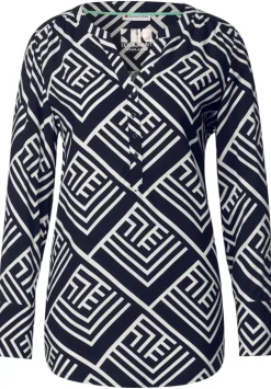 Longbluse Mit Print
