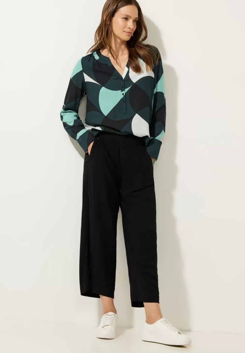 Longbluse Mit Print