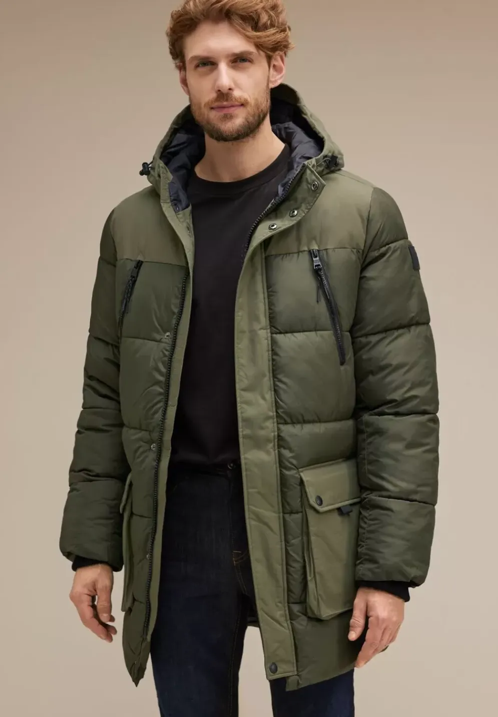 Longjacke Mit 2-Wege Zipper