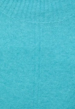 Longpullover Mit Stehkragen