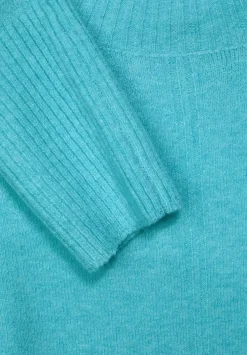 Longpullover Mit Stehkragen