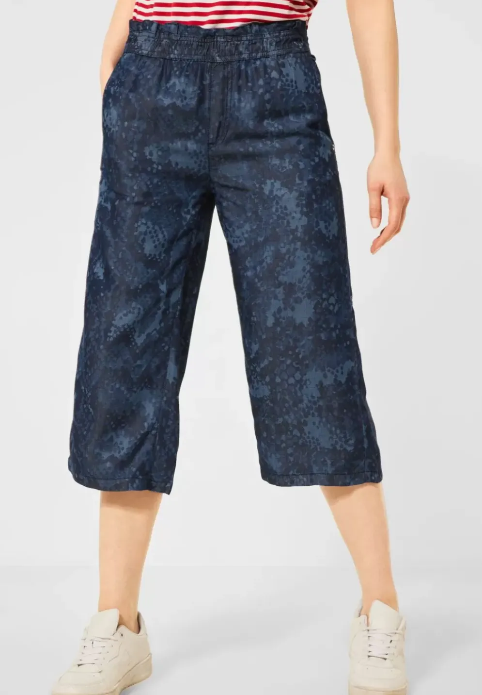 Loose Fit Denim-Culotte