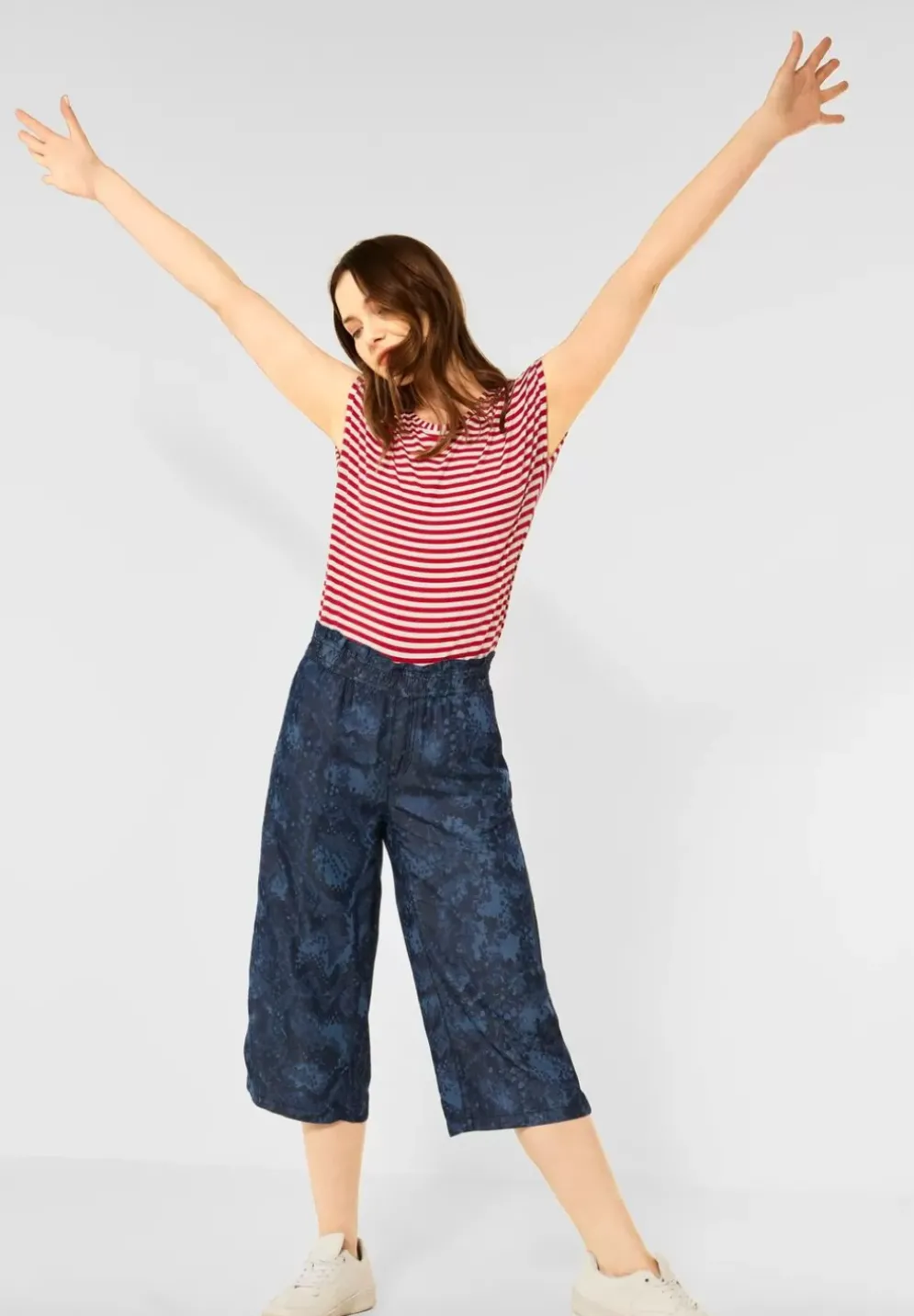 Loose Fit Denim-Culotte