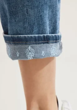 Loose Fit Jeans In 3/4-Lange