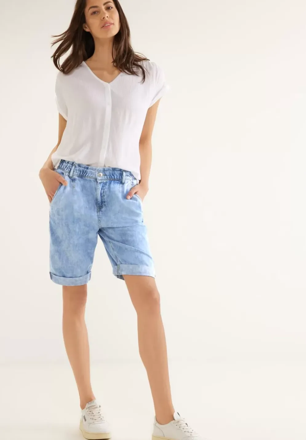 Loose Fit Jeansshorts