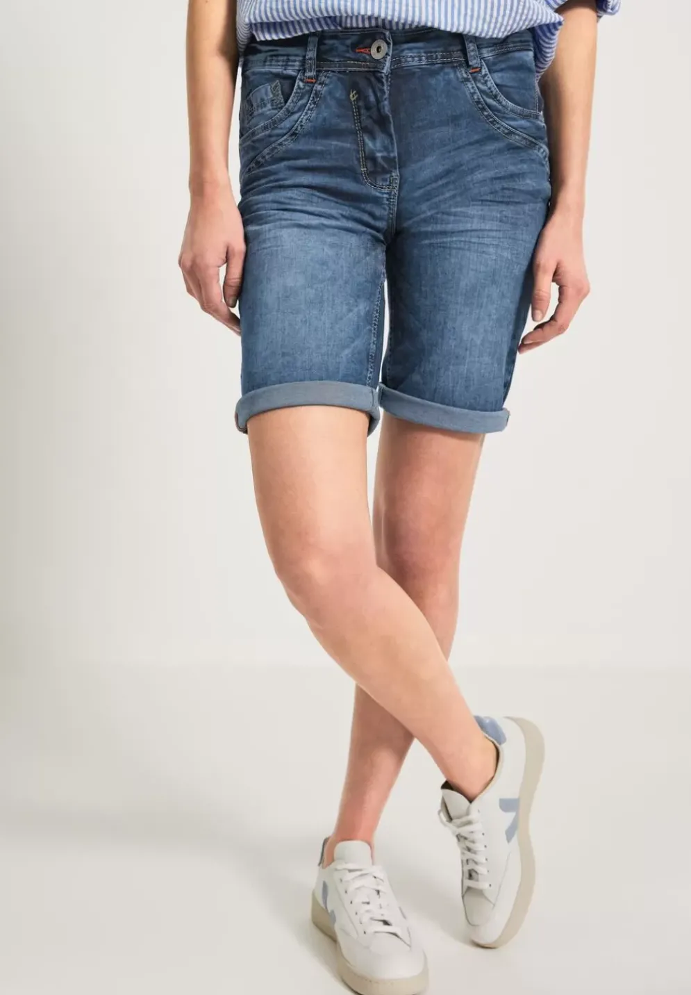 Loose Fit Jeansshorts