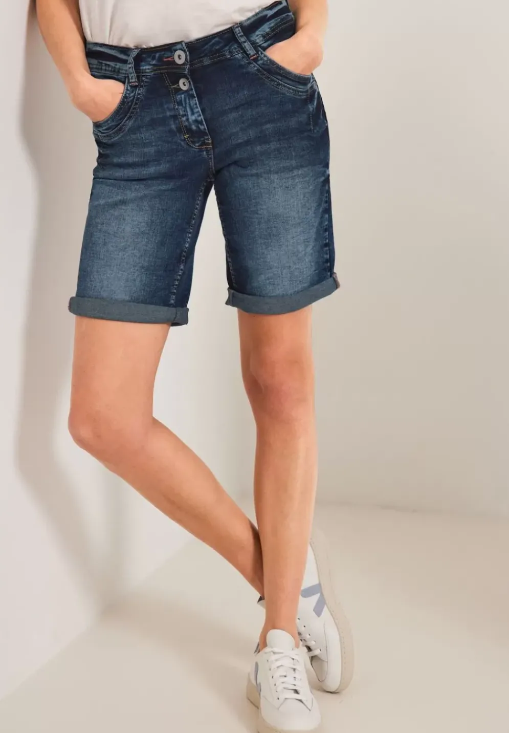 Loose Fit Jeansshorts
