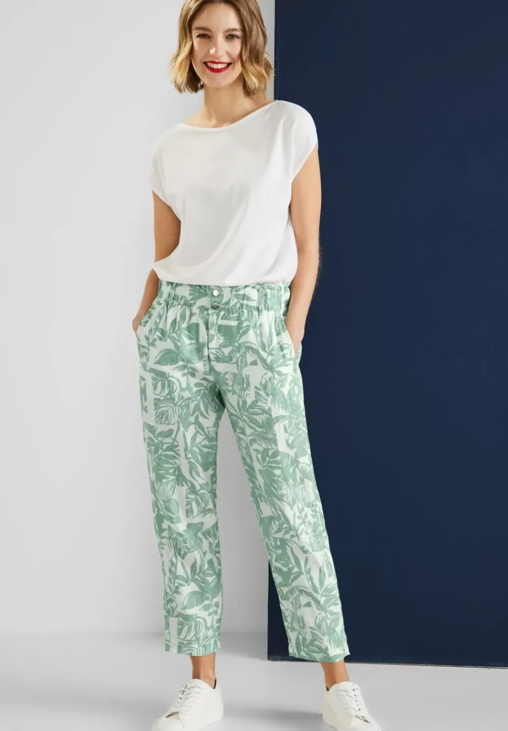 Loose Fit Leinenhose