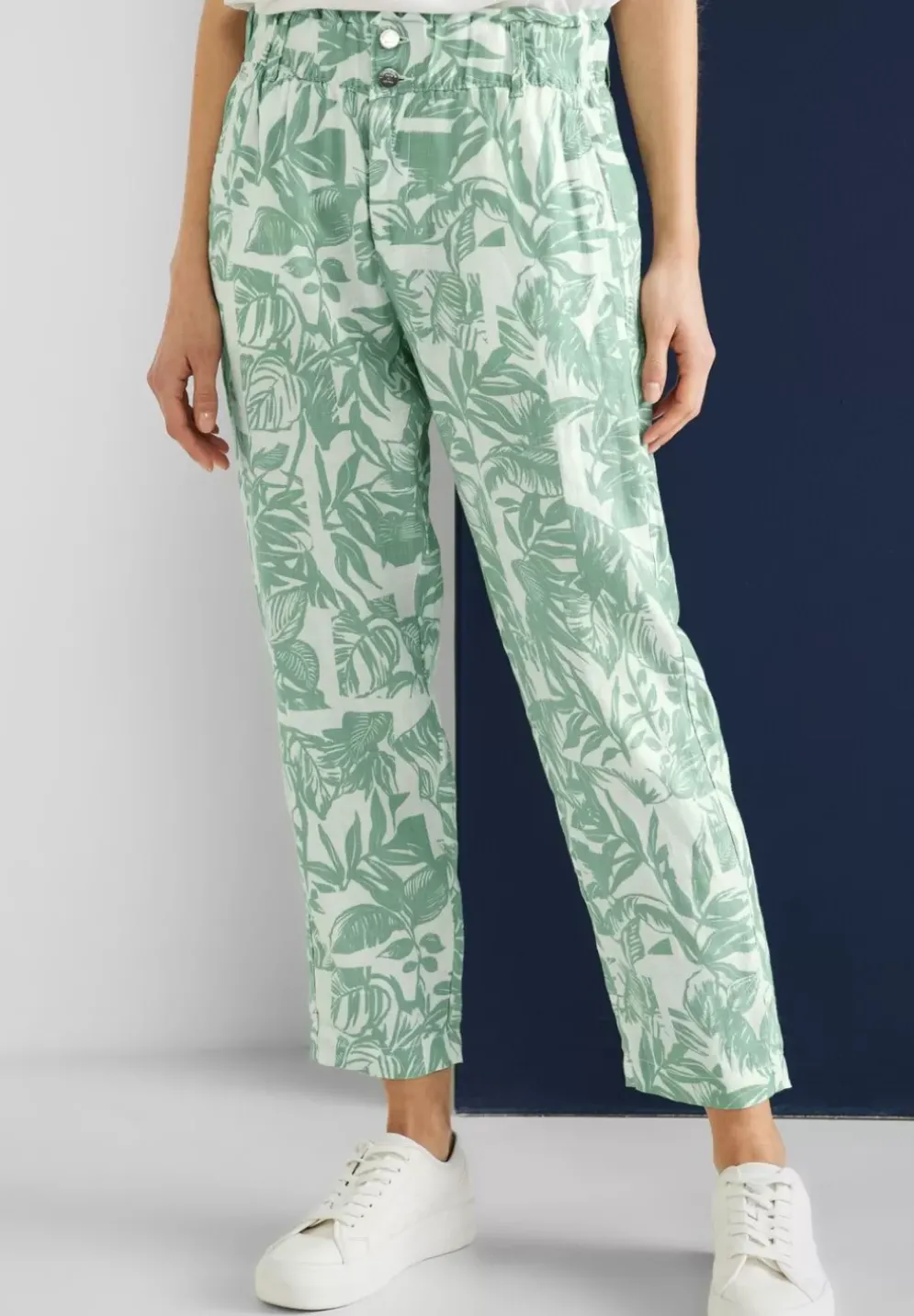 Loose Fit Leinenhose