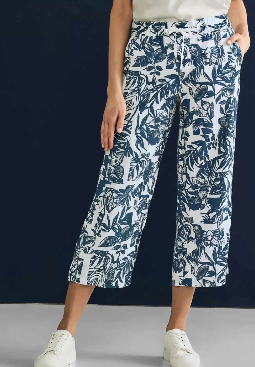Loose Fit Leinenhose