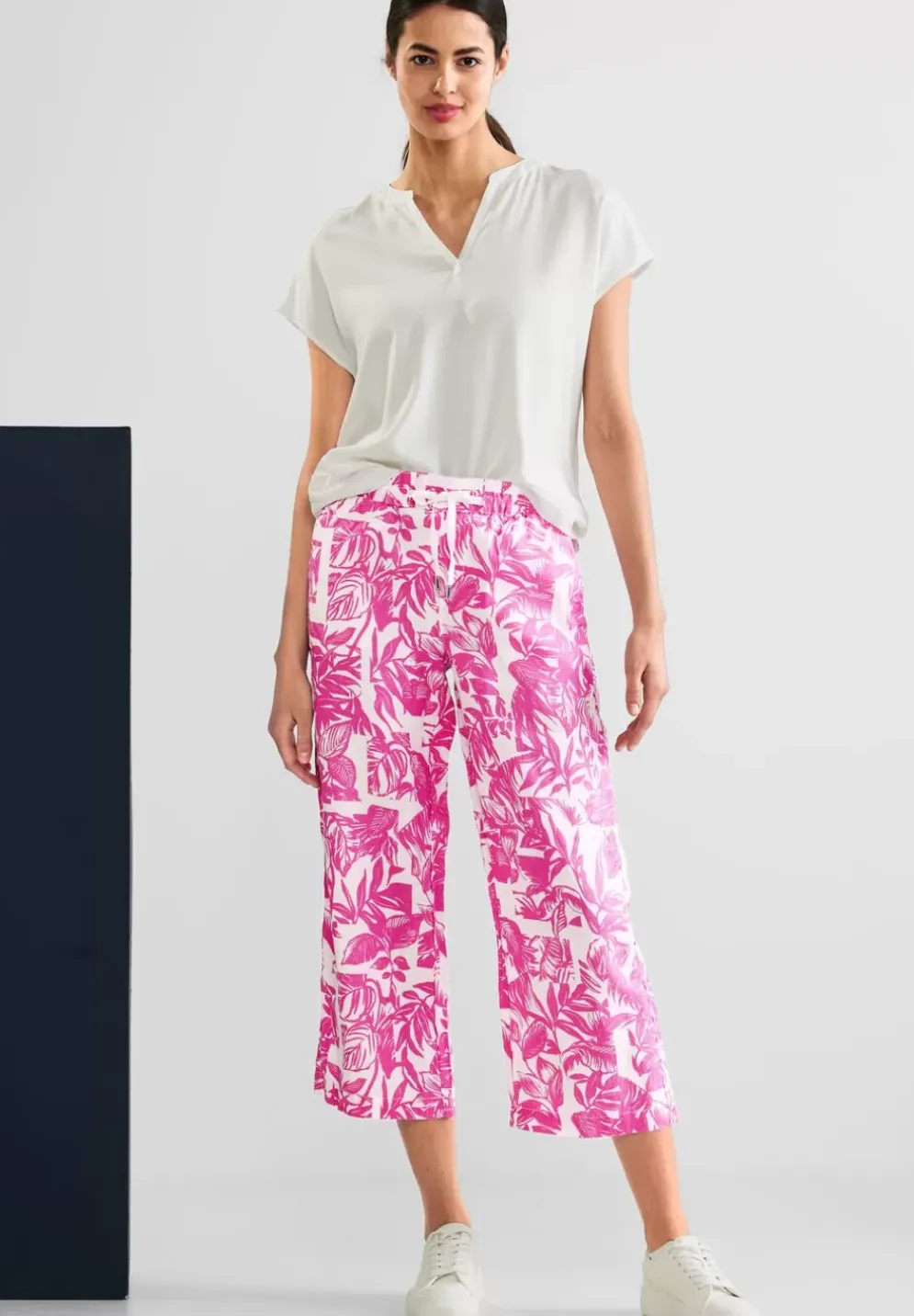 Loose Fit Leinenhose
