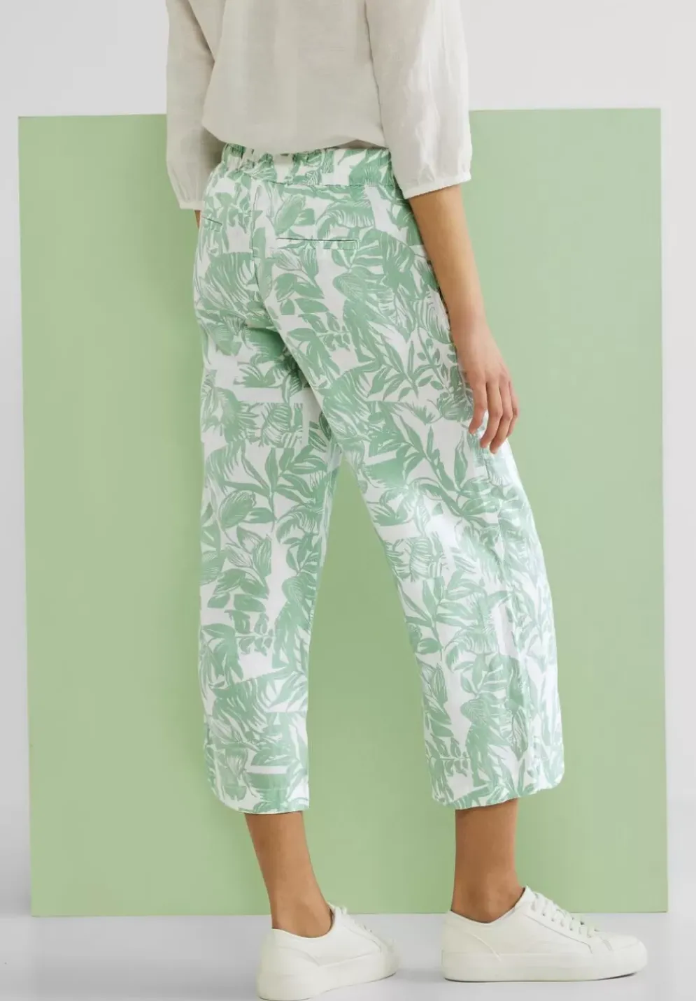 Loose Fit Leinenhose