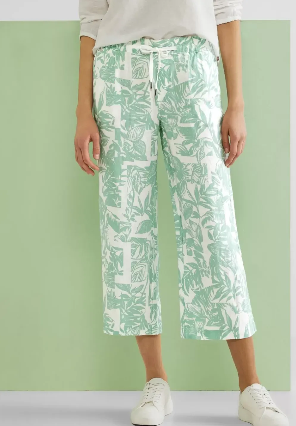 Loose Fit Leinenhose