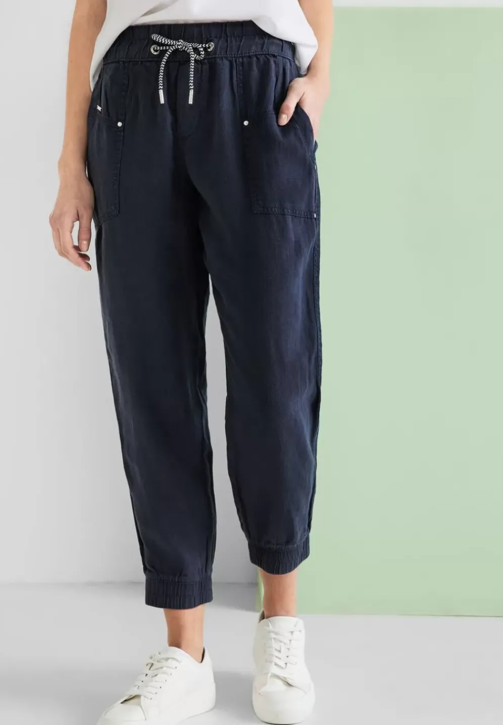 Loose Fit Leinenhose