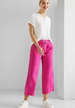 Loose Fit Leinenhose