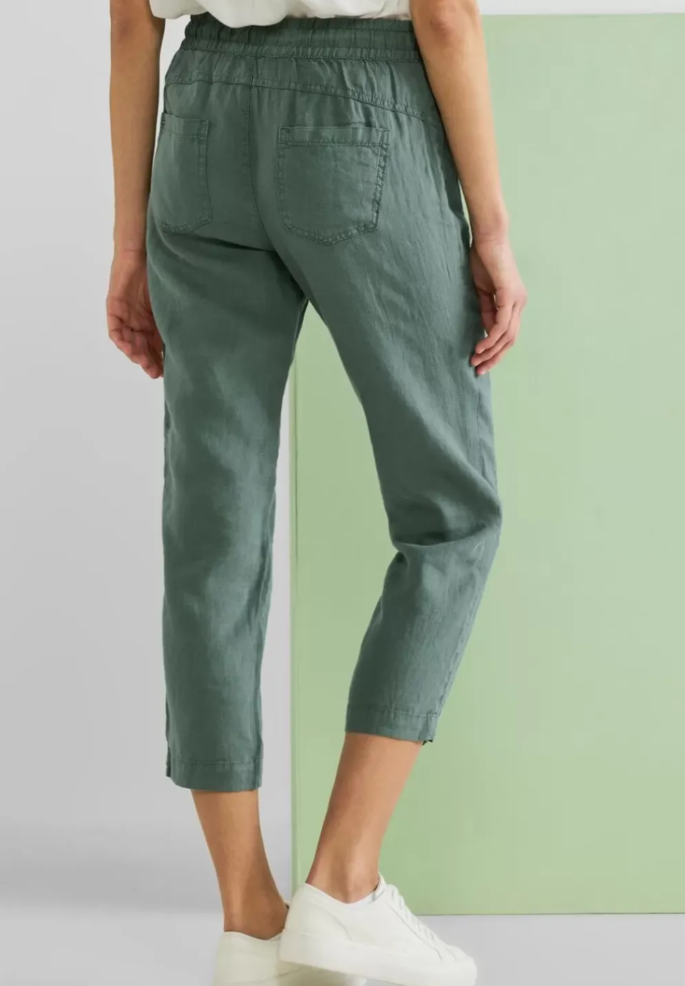Loose Fit Leinenhose