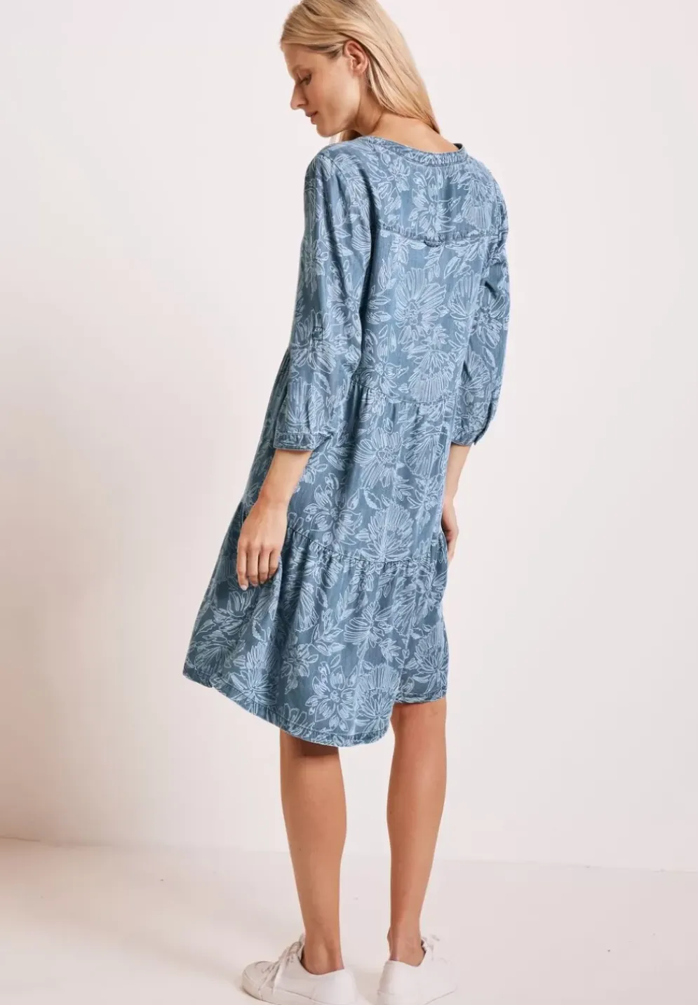Lyocell Kleid Mit Print