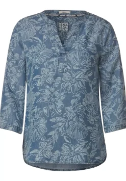 Lyocellbluse Mit Blumenprint