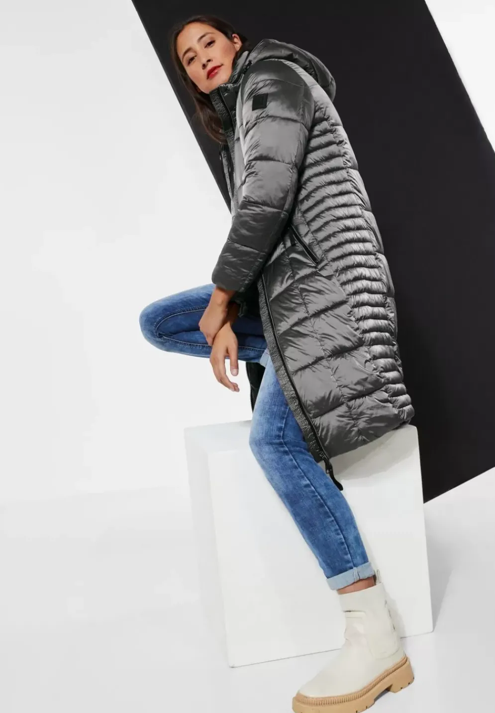 Mantel Mit Zipper