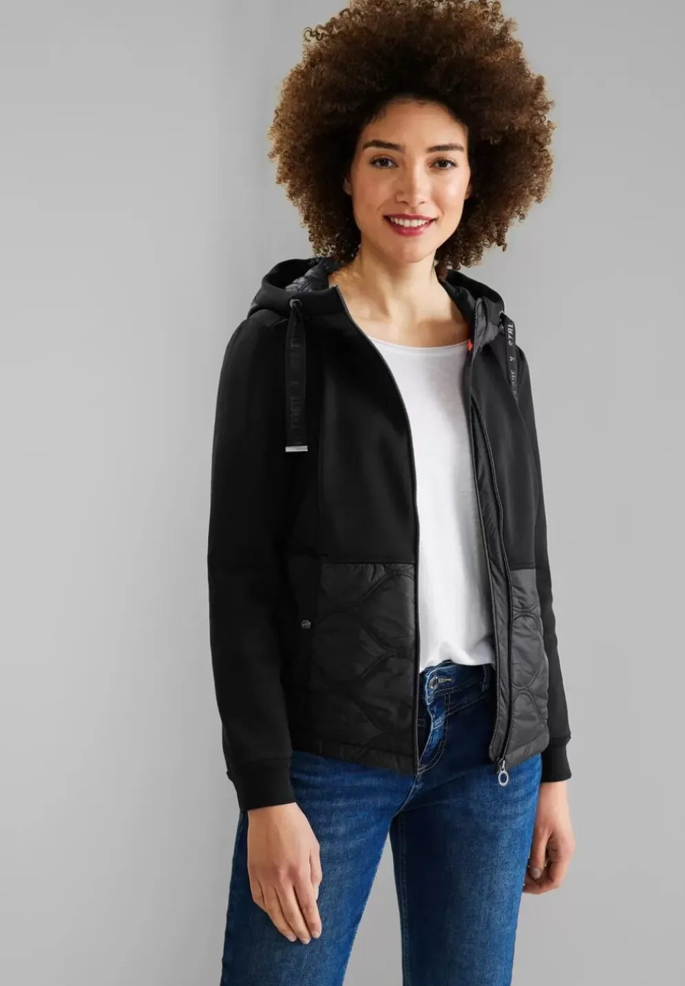 Materialmix Jacke