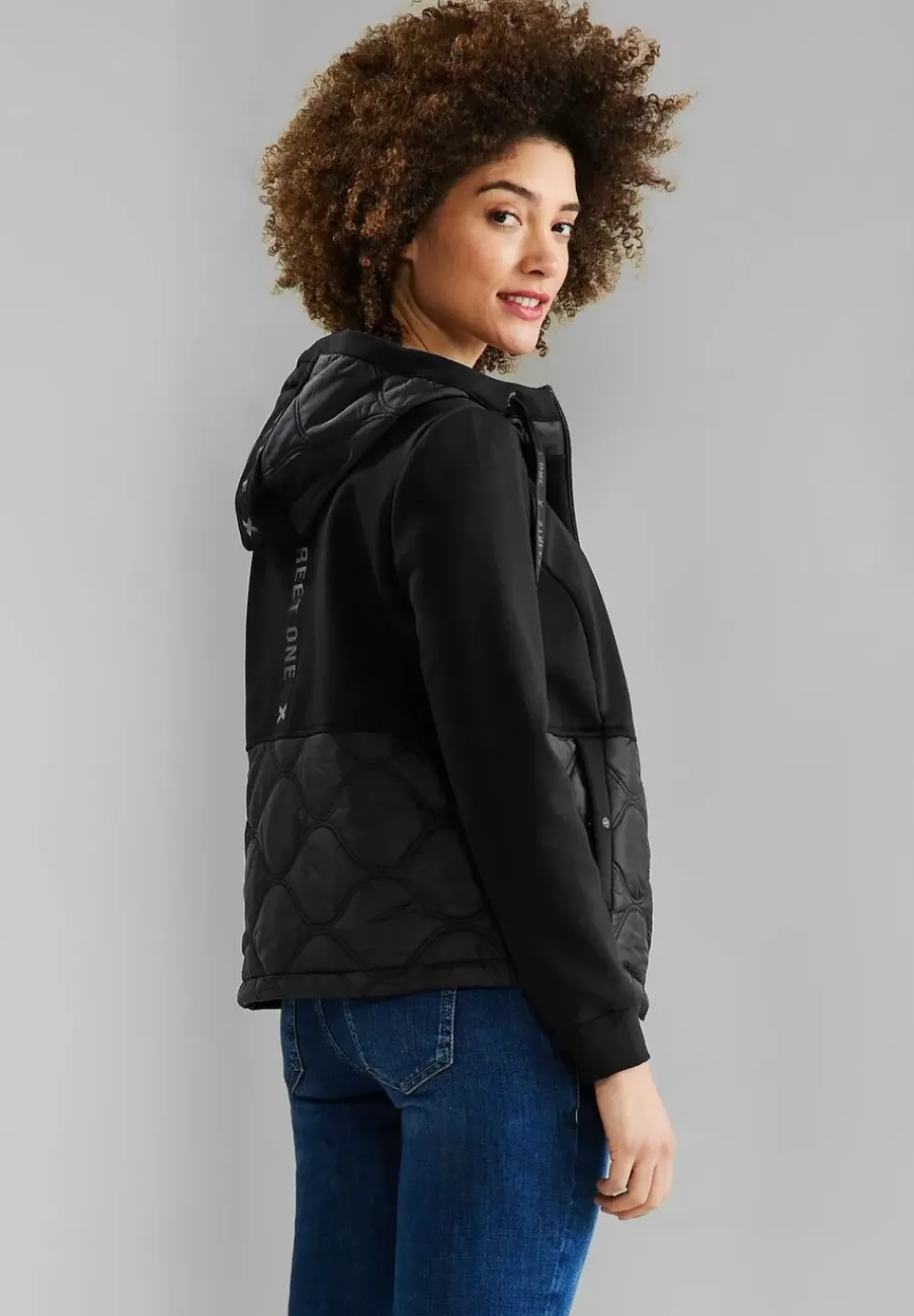 Materialmix Jacke