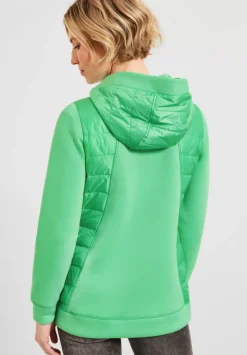 Materialmix Jacke Mit Zipper