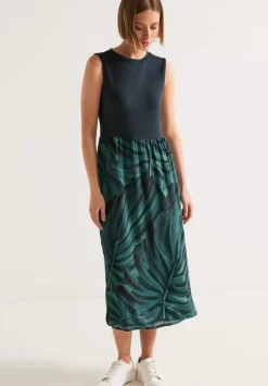 Materialmix Kleid