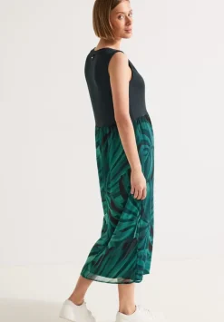 Materialmix Kleid