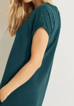 Materialmix Kleid