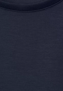 Materialmix Kleid Mit Volant