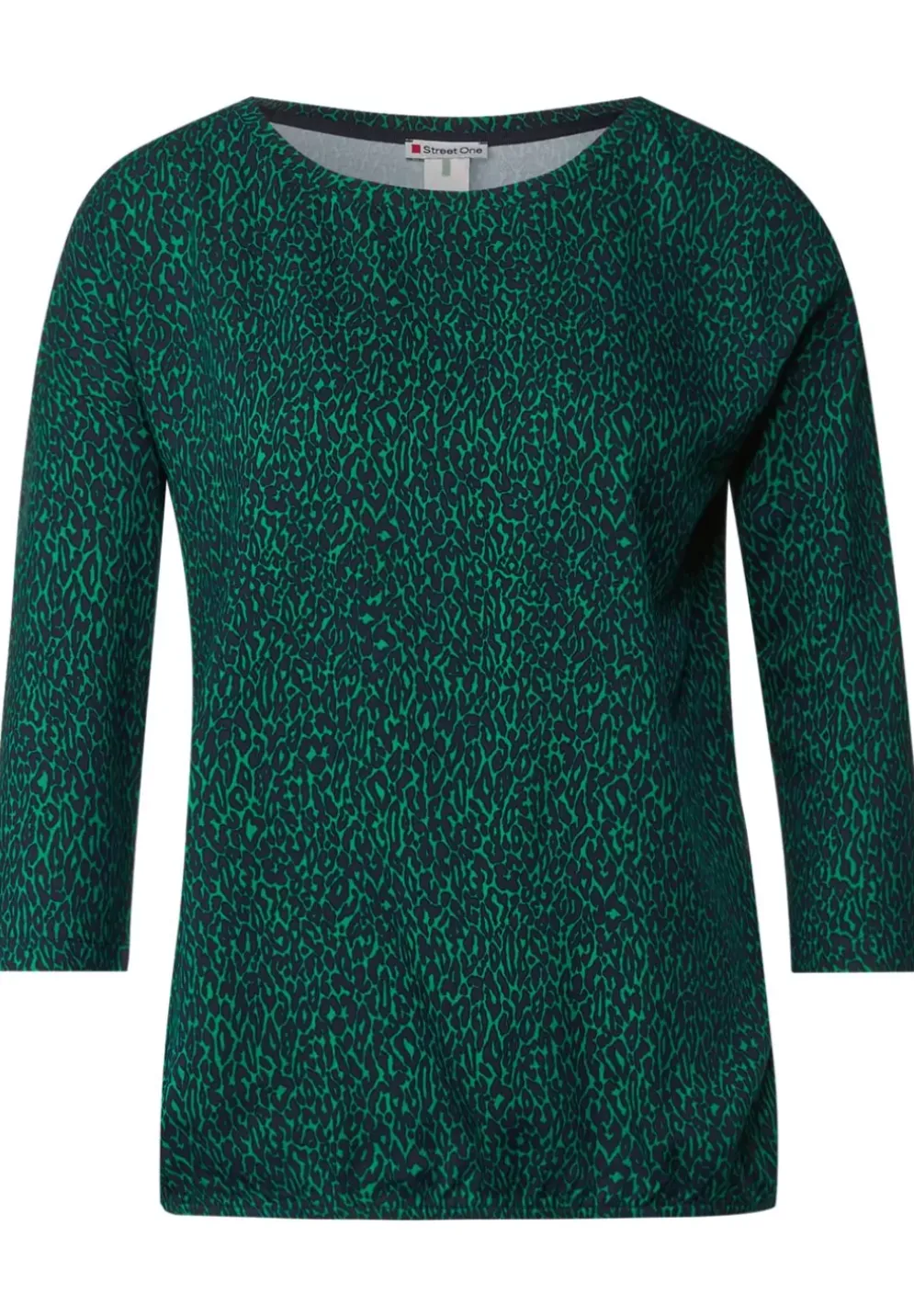 Materialmix Leo Print Shirt