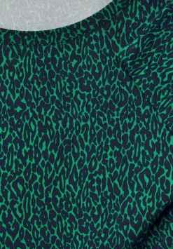 Materialmix Leo Print Shirt