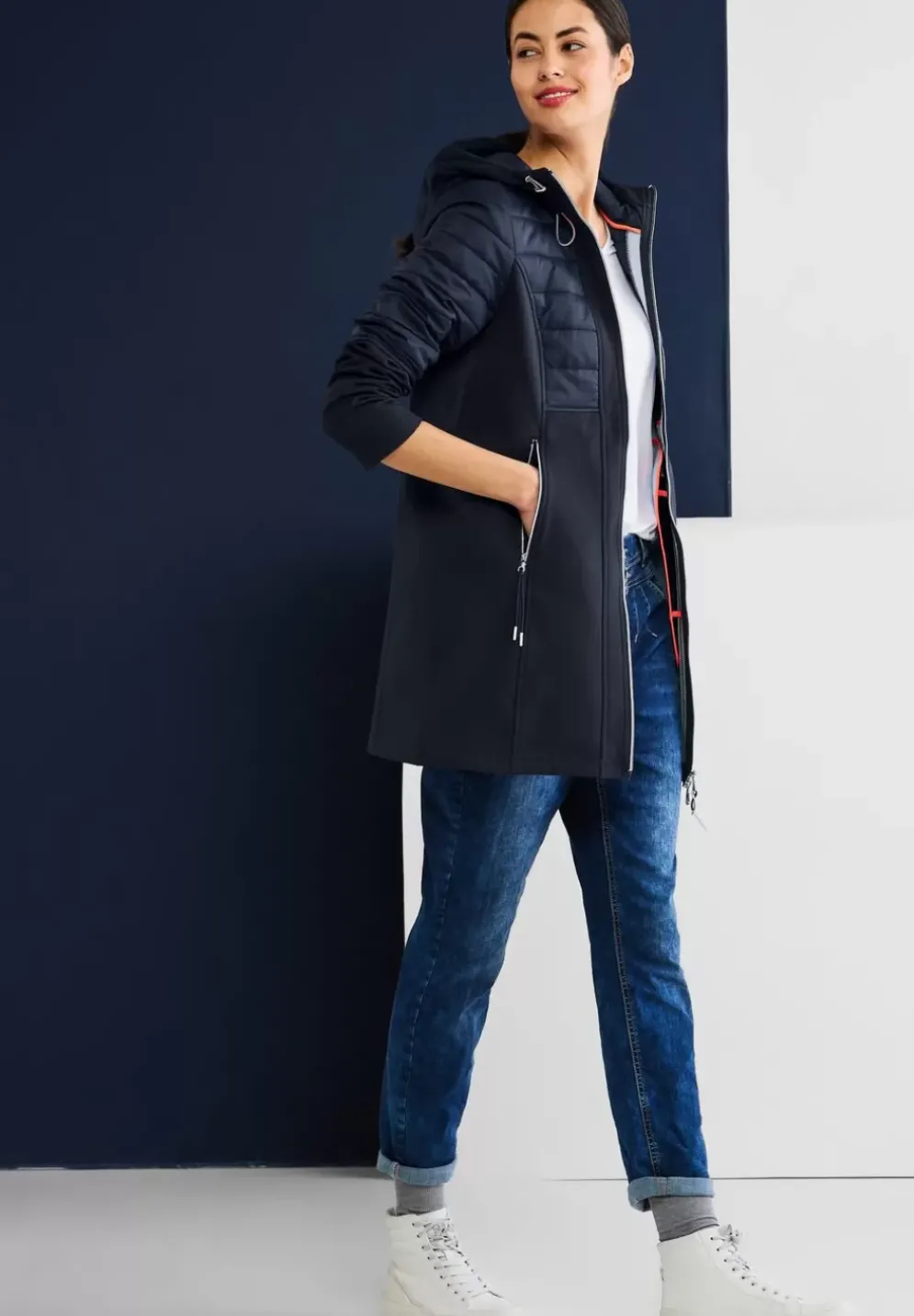 Materialmix Softshelljacke
