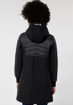 Materialmix Softshellmantel