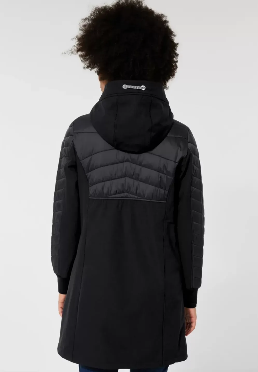 Materialmix Softshellmantel