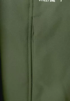 Materialmix Softshellmantel