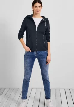 Materialmix Sweatjacke