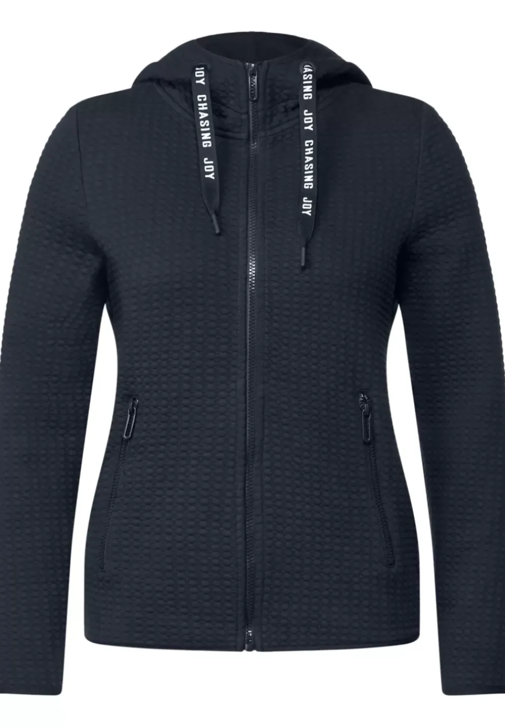 Materialmix Sweatjacke