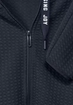 Materialmix Sweatjacke