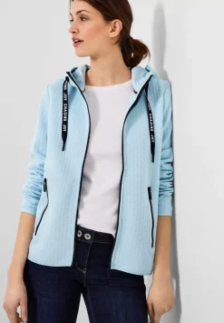 Materialmix Sweatjacke