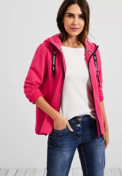 Materialmix Sweatjacke
