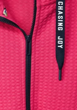 Materialmix Sweatjacke