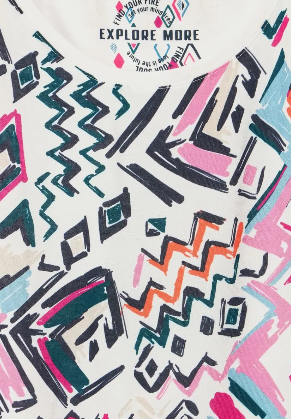 Materialmix T-Shirt